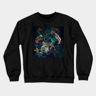 Tropical Tigers Crewneck Sweatshirt